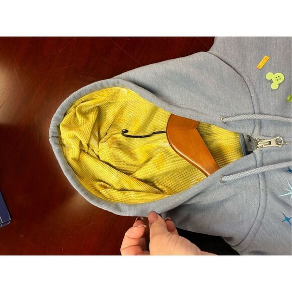 Walt Disney World Vintage Look Mickey Mouse Celebration Embroidered Zip Up Hoodi - Picture 7 of 9